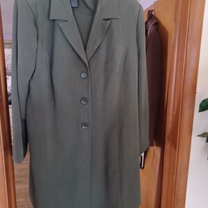 Elegant Green Women's Pants Suit